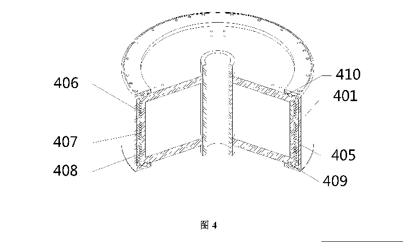 聯(lián)凈電磁感應(yīng)加熱輥輥體的立體局剖結(jié)構(gòu)示意圖